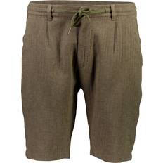 Lindbergh Linen Blend Herringbone Short - Grön