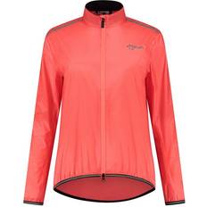 Orange Rain Clothes Rogelli Women's Waterproof Jacket Essential - Rouge