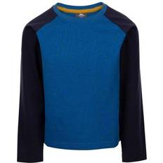 3/4 T-shirts Children's Clothing Trespass Colley Long-Sleeved T-Shirt - Blue