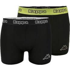 Kappa Kalsonger Kappa Herren Boxershorts mit Marken - Schwarz/Lime