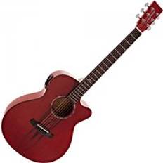 Red Acoustic Guitars Tanglewood TA4CE Azure Electro Acoustic Shimmering