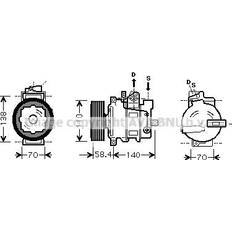 Prasco Kompressor Klimatanlaggning R134a