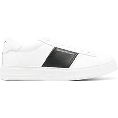 Emporio Armani Trainers Emporio Armani Logo-Printed Leather Sneakers - White