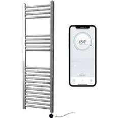 Heated Towel Rails Manissa Electric Smart Heated Towel Rail 400mm W x 1200mm H Chrome