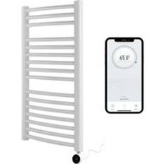 Heated Towel Rails Manissa Electric Smart Heated Towel Rail 500mm W x 800mm H White