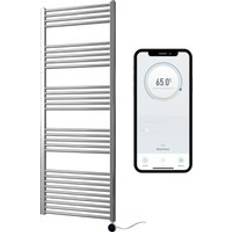 Heated Towel Rails Manissa Electric Smart Heated Towel Rail 600mm x 1600mm H Chrome