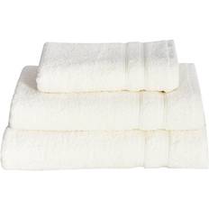 Borg Living Hemtextil Borg Living Handduk 50x100 cm Vit 100% Bomull Badlakan Vit (100x50cm)
