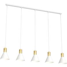 Belysning Emibig Rosa 5 Pendel Vit Pendellampa