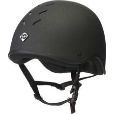 Charles Owen Young Rider Ventilated Jockey Riding Skull - Black