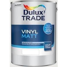 Dulux Trade Vinyl Matt Emulsion White Mist 5 Ltr Wall Paint