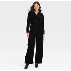 PrettyLittleThing Woven Long Sleeve Cargo Shirt - Black