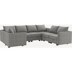 Honbay 7-Piece Polyester Modular Sectional Sofa