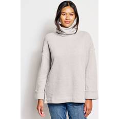 Prana Cozy Brushed Cotton Cowlneck Sweatshirt - Gray Mix