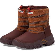 Hunter Boots Hunter Wanderer Short Sherpa Snow Boots - Mawson Creek/Muted Berry