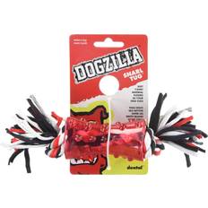 Pets Petmate Dogzilla Tee Tug Pet Toy Medium Red/Black/Grey and White