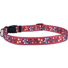 Pets Yellow Dog Design Festive Butterfly Collar 14 to 20/4 Wide