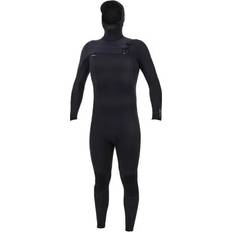 Swim & Water Sports O'Neill Hyperfreak Hooded 4mm Chest Zip Wetsuit (Black)