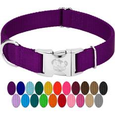 Pets Country Brook Design Vibrant 30+ Color Selection Dog Collar 3/4 Inch