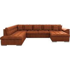 Orange - U-soffor Mirjan24 Dynir Sofa Med Divan Och Schäslong 4 Sits Soffa