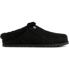 Birkenstock Zermatt Suede Slides - Black