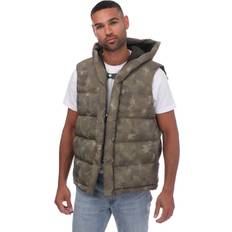 Armani Men Outerwear Armani Sustainable Collection Gilet - Camouflage