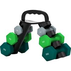 Sportnow Hantelset Med Förvaringsställ 2 x 1 Kg 2 3 Kg 2 X 5 Kg