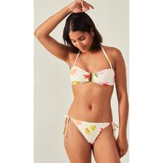 Florals Bikini Bottoms Accessorize Floral Tie Side Bikini Bottoms - Ivory