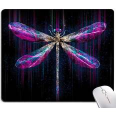 Purple Dragonfly Mouse Pad M