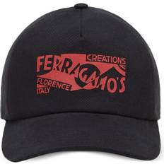 Ferragamo Headgear Ferragamo Venna Logo-Print Baseball Cap - Black