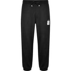 Byxor HUGO Bomull Terry Sweatpants Avslappnad Passform - Black