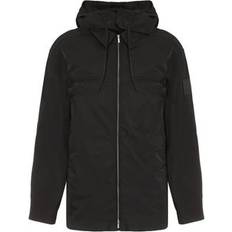 Ferragamo Unisex Clothing Ferragamo Technical Fabric Hooded Jacket - Black