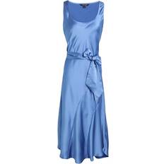 Lauren Ralph Lauren Sleeveless Charmeuse Dress - Pastel Blue