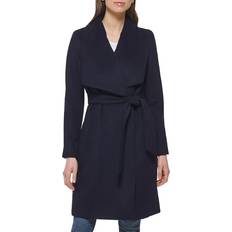 Cole Haan Wool-Blend Maxi Wrap Coat - Cole Haan