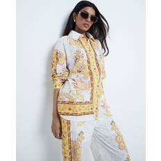 River Island Women Shirts River Island Broderie Shirt - Yellow