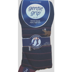 Gentle Grip Men's Gentle Grip Socks - Grey/Black