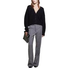 SISLEY Dyed Wool Blend Trousers - Grey