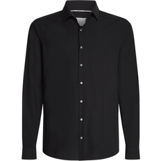 Calvin Klein Black Shirts Calvin Klein Slim-Fit Cotton Shirt - Black