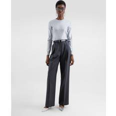 Dolce & Gabbana Grey Trousers Dolce & Gabbana Wool Fabric Pants Gray