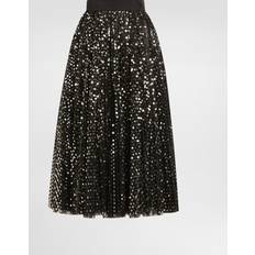 Dolce & Gabbana Gold Skirts Dolce & Gabbana Tulle Midi Circle Skirt Gold Tulle