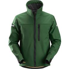 Green Work Jackets Snickers Workwear 1200 Allround Work Soft Shell Jacket - Forest Green