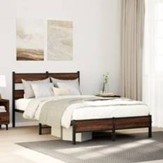 Beds & Mattresses Berkfield Home Bed Frame without Mattress 120x200 cm Brown Oak
