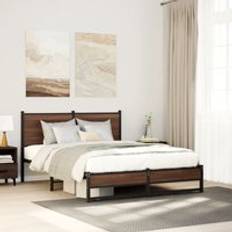 Beds & Mattresses Berkfield Home Metal Bed Frame with Mattress 140x200 cm