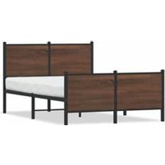 Berkfield Home Metal Bed Frame with Mattress 120x190 cm Small Double