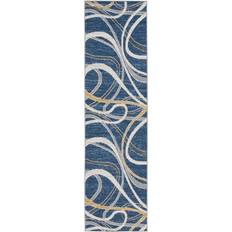 Safavieh Odyssey Modern Runner Rug 2 x 8 White, Blue