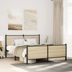 Beds & Mattresses Berkfield Home Metal Bed Frame without Mattress 140x190 cm