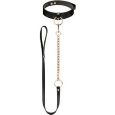Rosy Gold Halsband Koppel Svart