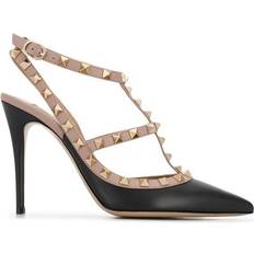 Valentino Garavani Heels & Pumps Valentino Garavani Rockstud Caged 100 Leather Pump