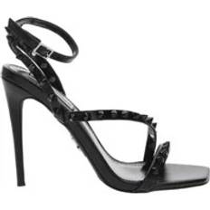 Blokhæl - Imiteret læder Højhælede sko Steve Madden Uld Pumps - Sort