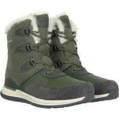 Ice Crystal Womens Waterproof Snow Boots - Green