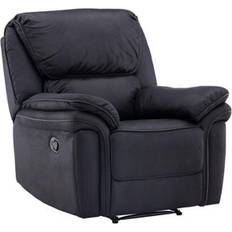 B&Q Saranda Recliner Black One Size Armchair